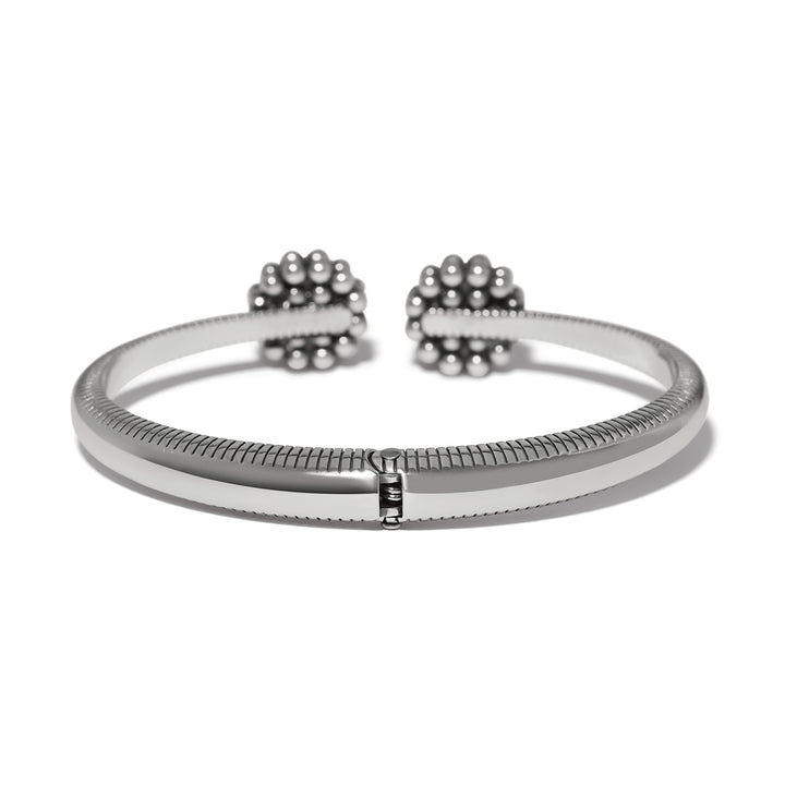 Brighton Pretty Tough Blossom Open Hinged Bangle-01-Jewelry-Brighton-Market Street Nest, Fashionable Clothing, Shoes and Home Décor Located in Mabank, TX
