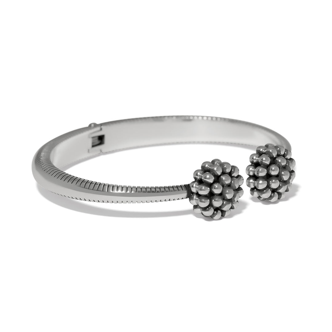 Brighton Pretty Tough Blossom Open Hinged Bangle-01-Jewelry-Brighton-Market Street Nest, Fashionable Clothing, Shoes and Home Décor Located in Mabank, TX