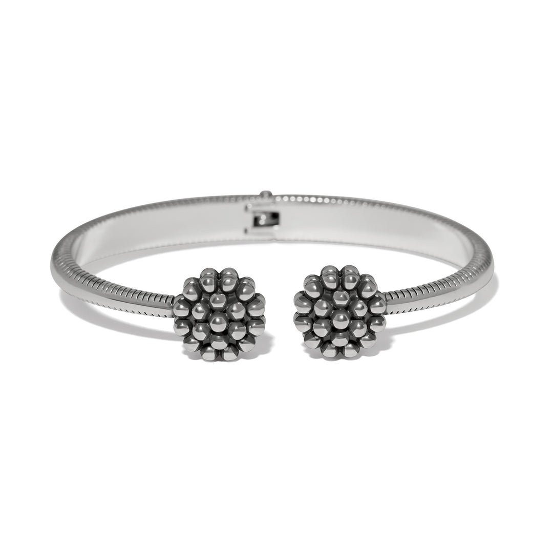 Brighton Pretty Tough Blossom Open Hinged Bangle-01-Jewelry-Brighton-Market Street Nest, Fashionable Clothing, Shoes and Home Décor Located in Mabank, TX