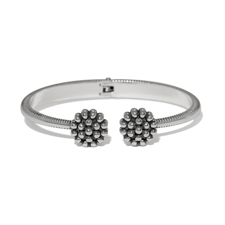 Brighton Pretty Tough Blossom Open Hinged Bangle-01-Jewelry-Brighton-Market Street Nest, Fashionable Clothing, Shoes and Home Décor Located in Mabank, TX