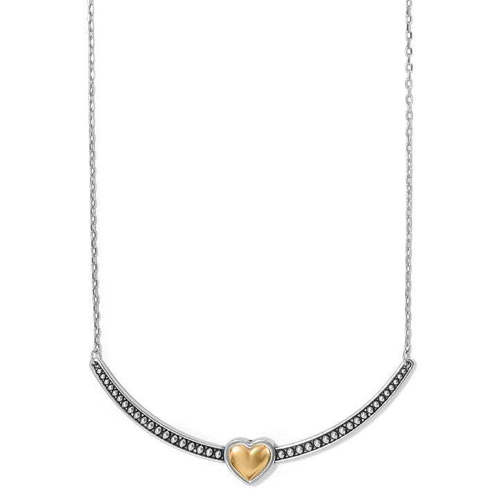 Brighton Pretty Tough Bold Heart Bar Necklace-01-Jewelry-Brighton-Market Street Nest, Fashionable Clothing, Shoes and Home Décor Located in Mabank, TX