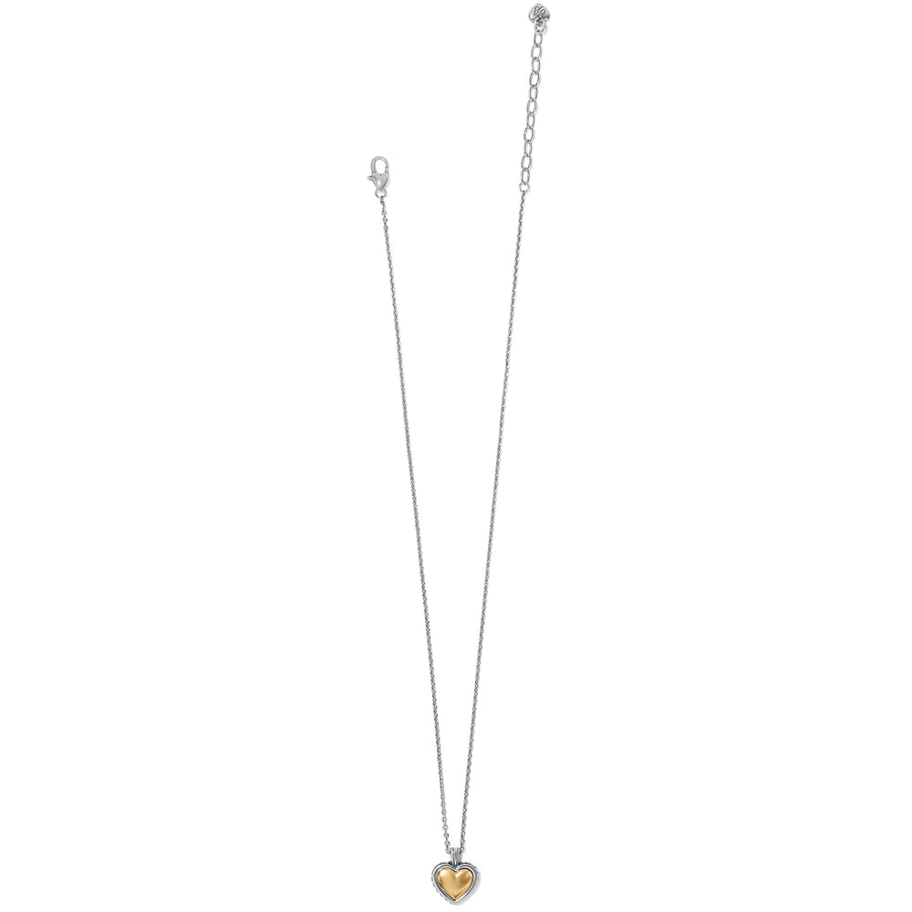 Brighton Pretty Tough Bold Heart Petite Necklace-01-Jewelry-Brighton-Market Street Nest, Fashionable Clothing, Shoes and Home Décor Located in Mabank, TX