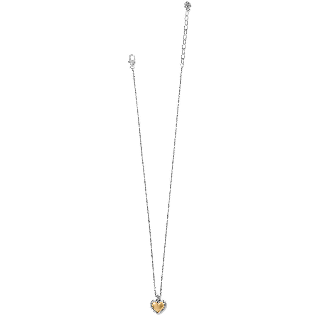 Brighton Pretty Tough Bold Heart Petite Necklace-01-Jewelry-Brighton-Market Street Nest, Fashionable Clothing, Shoes and Home Décor Located in Mabank, TX