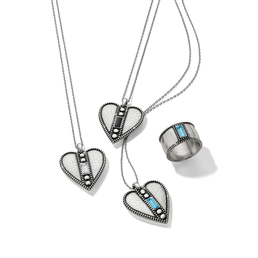 Brighton Pretty Tough Gem Heart Necklace-Necklaces-Brighton-Market Street Nest, Fashionable Clothing, Shoes and Home Décor Located in Mabank, TX