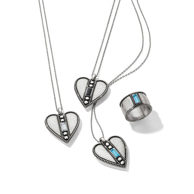 Brighton Pretty Tough Gem Heart Necklace-Necklaces-Brighton-Market Street Nest, Fashionable Clothing, Shoes and Home Décor Located in Mabank, TX