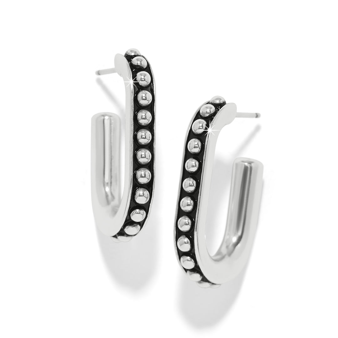 Brighton Pretty Tough Link Hoop Earrings-01-Jewelry-Brighton-Market Street Nest, Fashionable Clothing, Shoes and Home Décor Located in Mabank, TX