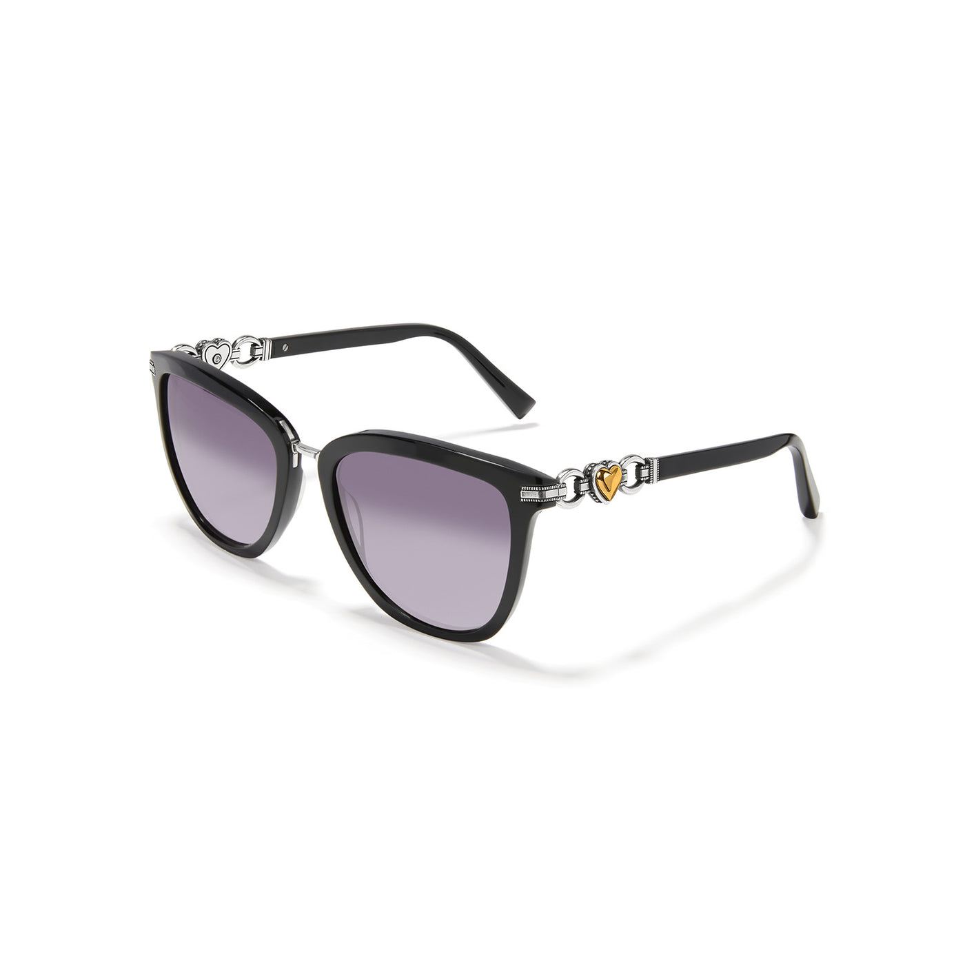 Brighton Pretty Tough Two Tone Heart Black Sunglasses-Accessories/MISC-Brighton-Market Street Nest, Fashionable Clothing, Shoes and Home Décor Located in Mabank, TX