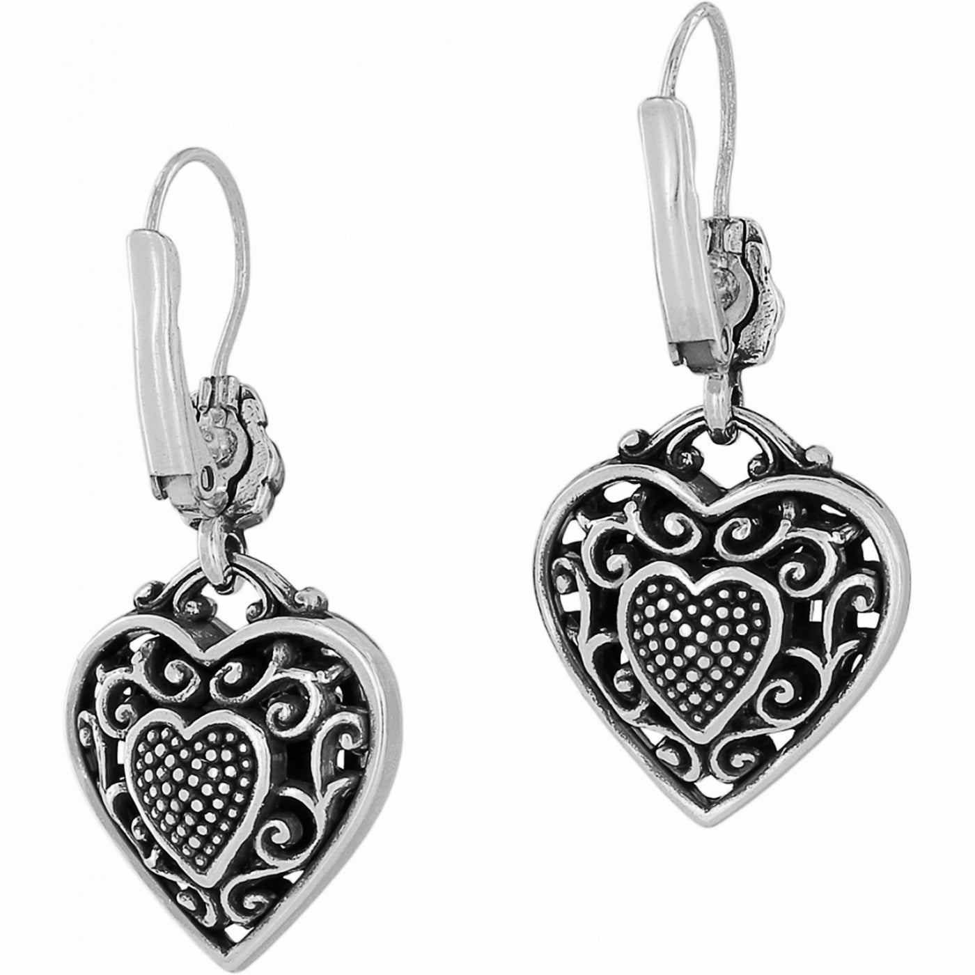 Brighton Reno Heart Leverback Earrings-Earrings-Brighton-Market Street Nest, Fashionable Clothing, Shoes and Home Décor Located in Mabank, TX