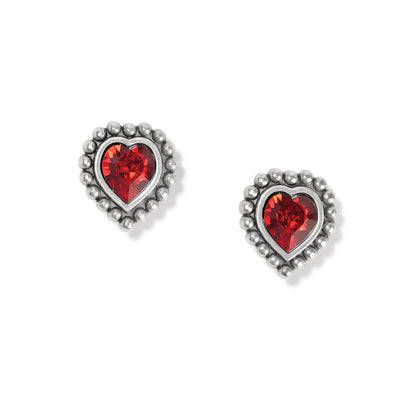 Brighton Shimmer Heart Mini Post Earrings-Earrings-Brighton-Market Street Nest, Fashionable Clothing, Shoes and Home Décor Located in Mabank, TX