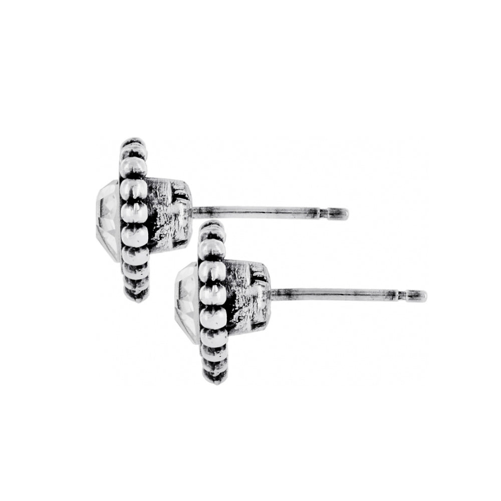 Shimmer Heart Mini Post Earrings-Earrings-Brighton-Market Street Nest, Fashionable Clothing, Shoes and Home Décor Located in Mabank, TX