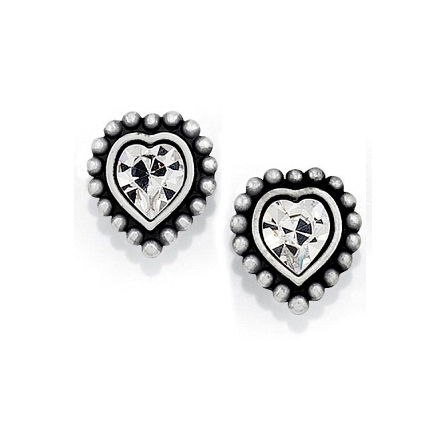 Shimmer Heart Mini Post Earrings-Earrings-Brighton-Market Street Nest, Fashionable Clothing, Shoes and Home Décor Located in Mabank, TX