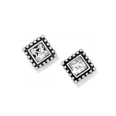 Sparkle Square Mini Post Earrings-Earrings-Brighton-Market Street Nest, Fashionable Clothing, Shoes and Home Décor Located in Mabank, TX