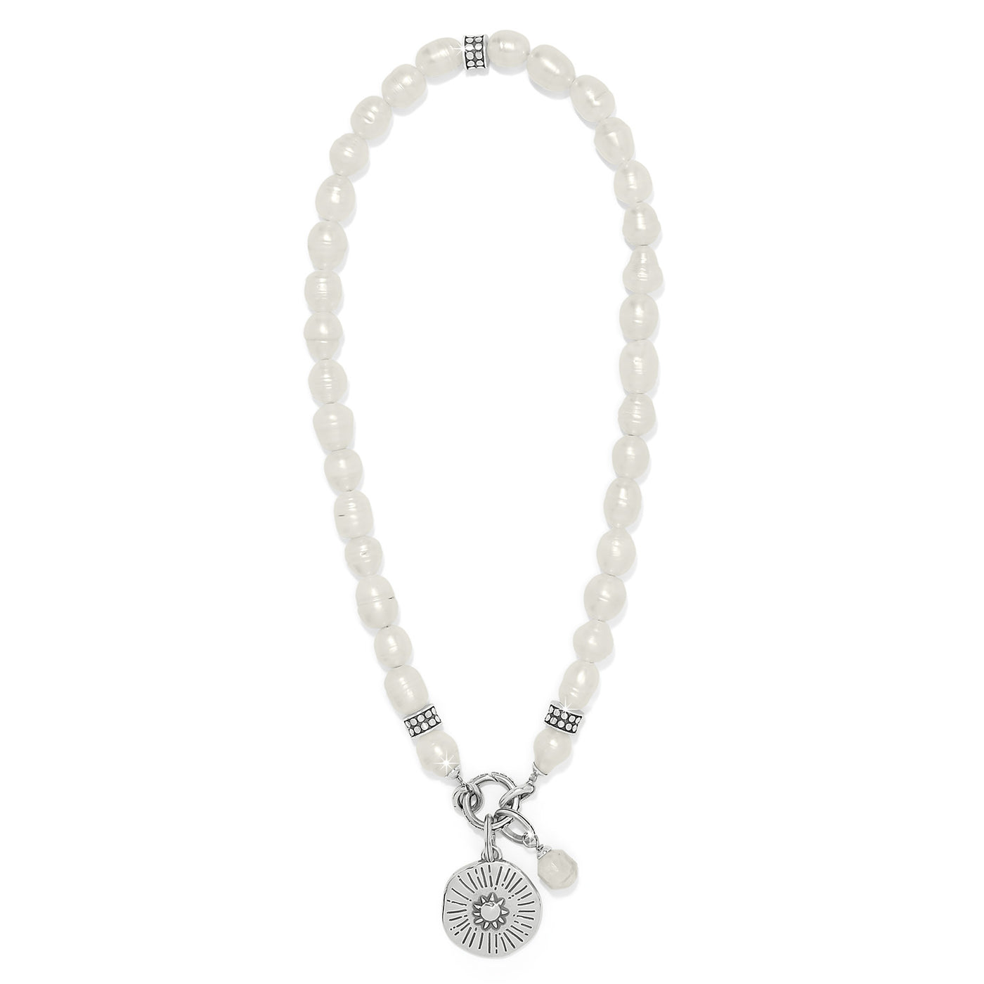 Brighton Token Charm Pearl Necklace-neck-Brighton-Market Street Nest, Fashionable Clothing, Shoes and Home Décor Located in Mabank, TX