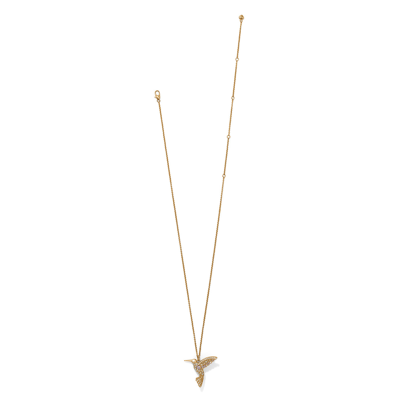 Brighton Trust Your Journey Golden Hummingbird Necklace-Necklace-Brighton-Market Street Nest, Fashionable Clothing, Shoes and Home Décor Located in Mabank, TX