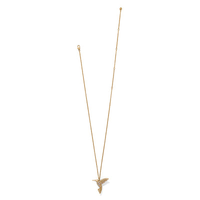 Brighton Trust Your Journey Golden Hummingbird Necklace-Necklace-Brighton-Market Street Nest, Fashionable Clothing, Shoes and Home Décor Located in Mabank, TX