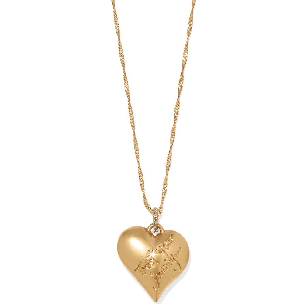 Trust Your Journey Heart Necklace-Necklaces-Brighton-Market Street Nest, Fashionable Clothing, Shoes and Home Décor Located in Mabank, TX