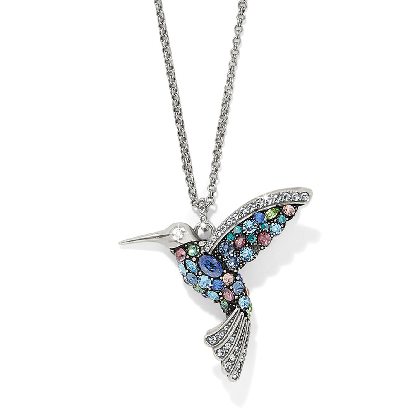 Brighton Trust Your Journey Hummingbird Necklace-Necklaces-Brighton-Market Street Nest, Fashionable Clothing, Shoes and Home Décor Located in Mabank, TX
