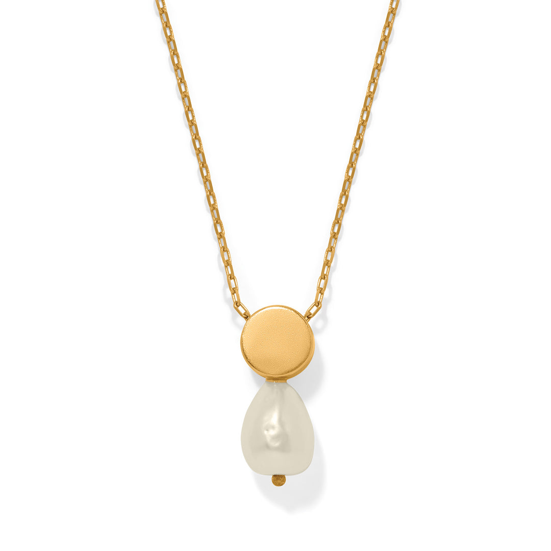 Brighton Trust Your Journey Petite Pearl Necklace-01-Jewelry-Brighton-Market Street Nest, Fashionable Clothing, Shoes and Home Décor Located in Mabank, TX