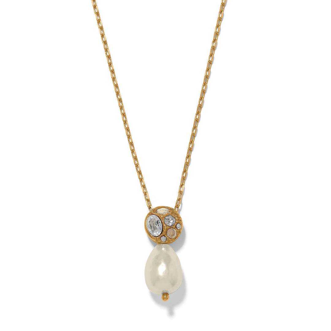 Brighton Trust Your Journey Petite Pearl Necklace-01-Jewelry-Brighton-Market Street Nest, Fashionable Clothing, Shoes and Home Décor Located in Mabank, TX