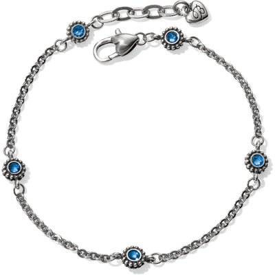 Brighton Twinkle Sapphire Anklet-Anklet-Brighton-Market Street Nest, Fashionable Clothing, Shoes and Home Décor Located in Mabank, TX