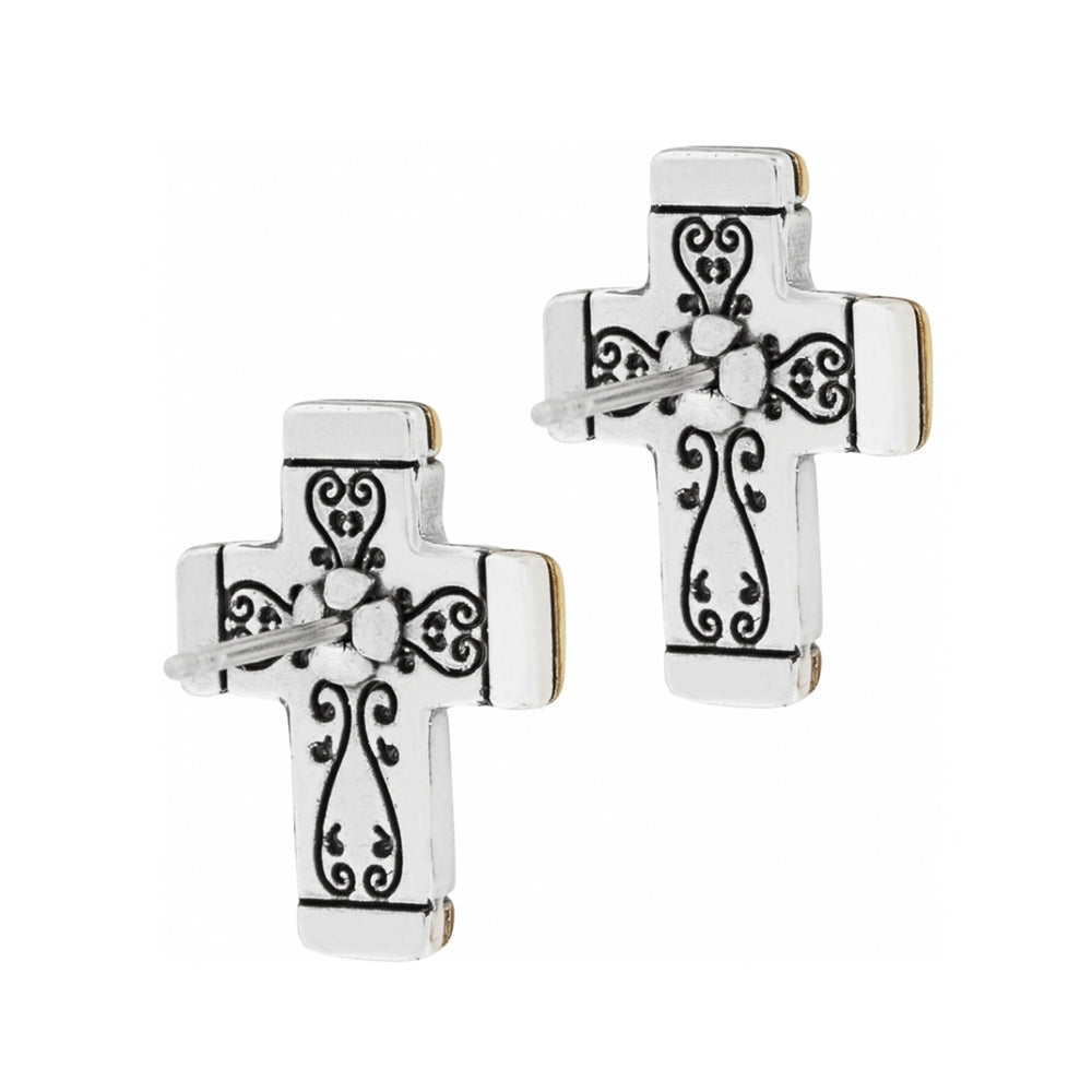 Brighton Venezia Cross Post Earrings-Earrings-Brighton-Market Street Nest, Fashionable Clothing, Shoes and Home Décor Located in Mabank, TX