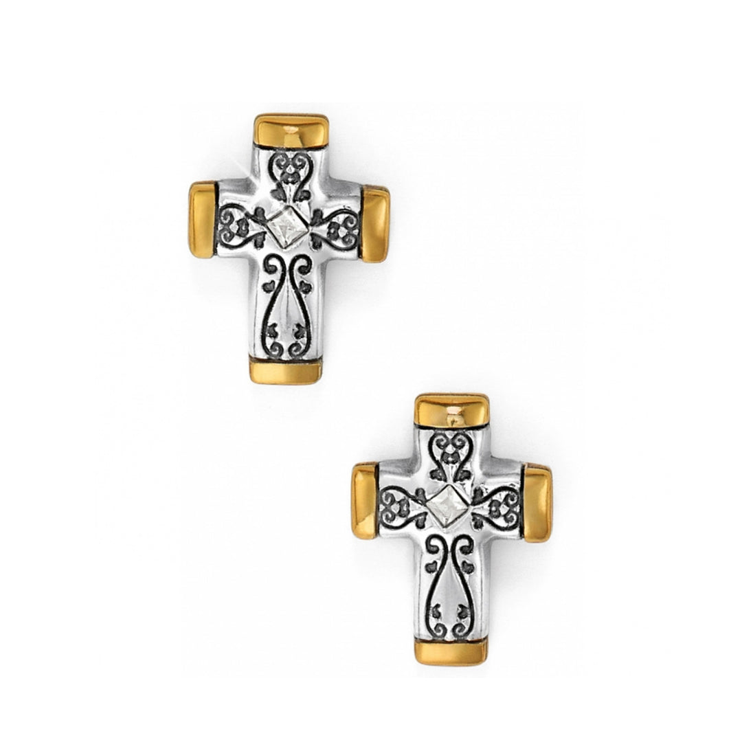 Brighton Venezia Cross Post Earrings-Earrings-Brighton-Market Street Nest, Fashionable Clothing, Shoes and Home Décor Located in Mabank, TX