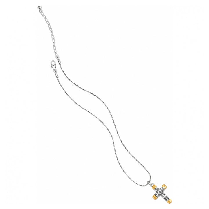 Brighton Venezia Cross Reversible Necklace-Necklaces-Brighton-Market Street Nest, Fashionable Clothing, Shoes and Home Décor Located in Mabank, TX