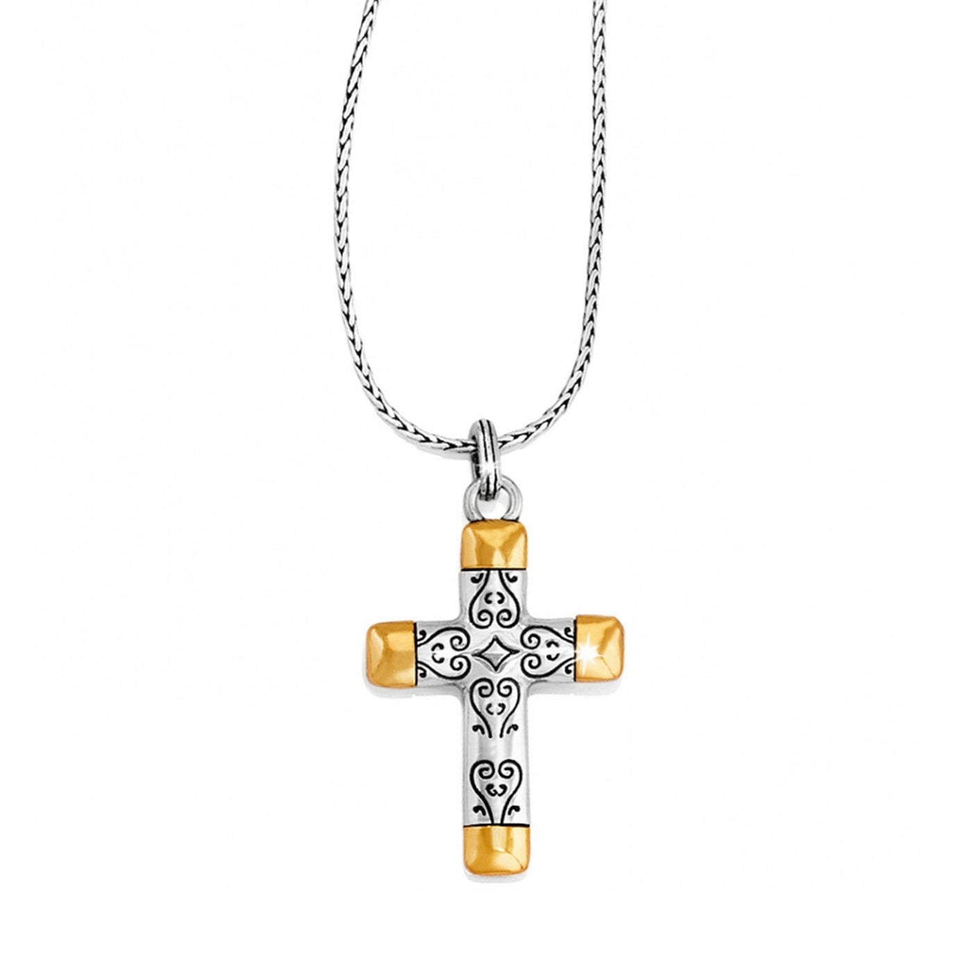 Brighton Venezia Cross Reversible Necklace-Necklaces-Brighton-Market Street Nest, Fashionable Clothing, Shoes and Home Décor Located in Mabank, TX