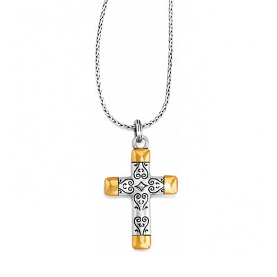 Brighton Venezia Cross Reversible Necklace-Necklaces-Brighton-Market Street Nest, Fashionable Clothing, Shoes and Home Décor Located in Mabank, TX