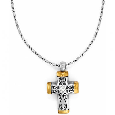 Venezia Petite Cross Necklace-Necklaces-Brighton-Market Street Nest, Fashionable Clothing, Shoes and Home Décor Located in Mabank, TX