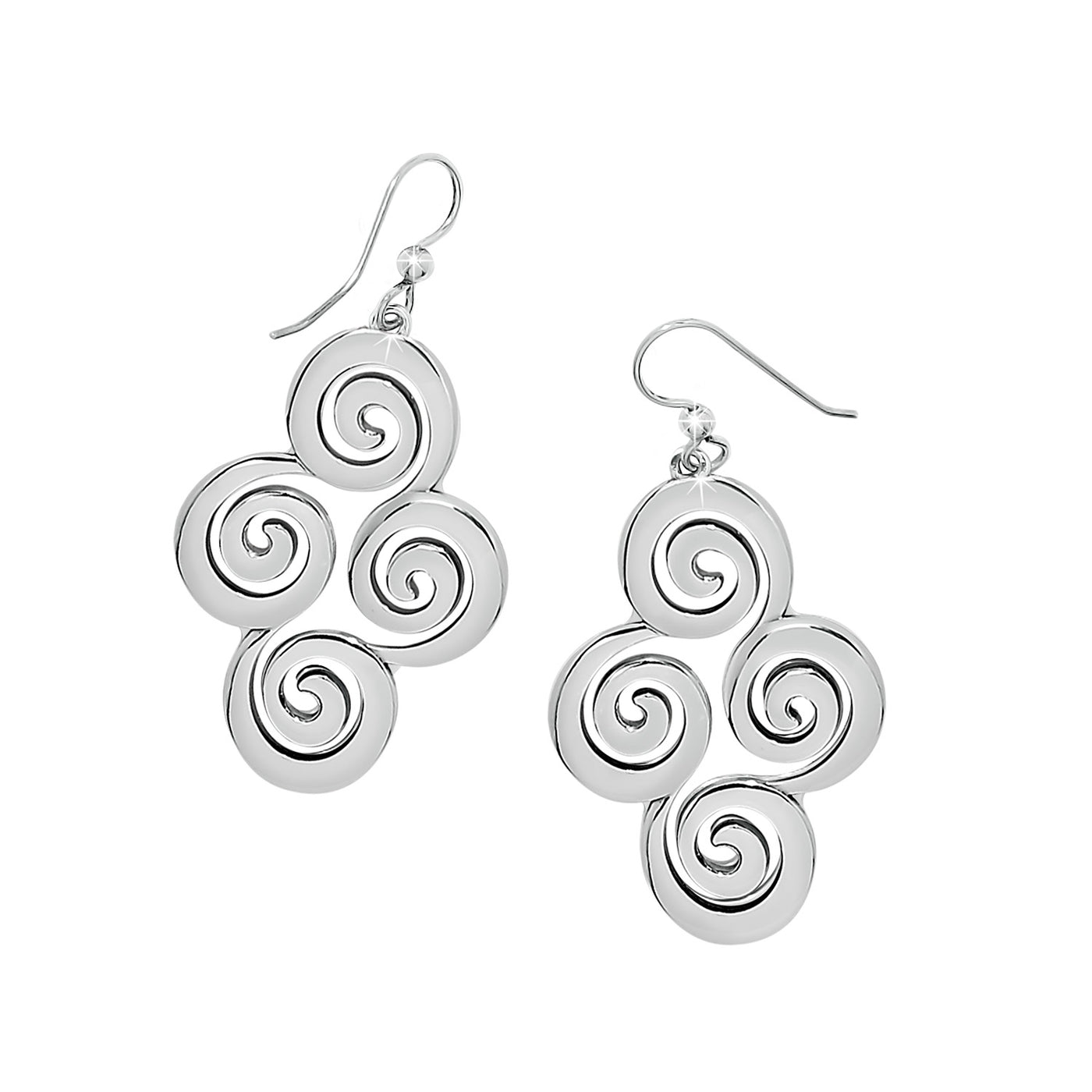 Brighton Vertigo Spiral French Wire Earrings-Earrings-Brighton-Market Street Nest, Fashionable Clothing, Shoes and Home Décor Located in Mabank, TX