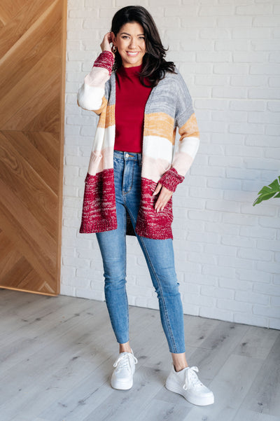 Bring the Warmth Color Block Cardigan-Layers-Ave Shops-Market Street Nest, Fashionable Clothing, Shoes and Home Décor Located in Mabank, TX