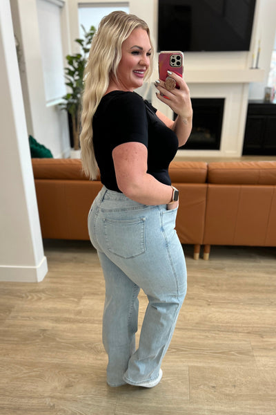 Brooke High Rise Control Top Vintage Wash Straight Jeans-Denim-Ave Shops-Market Street Nest, Fashionable Clothing, Shoes and Home Décor Located in Mabank, TX