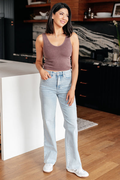 Brooke High Rise Control Top Vintage Wash Straight Jeans-Denim-Ave Shops-Market Street Nest, Fashionable Clothing, Shoes and Home Décor Located in Mabank, TX