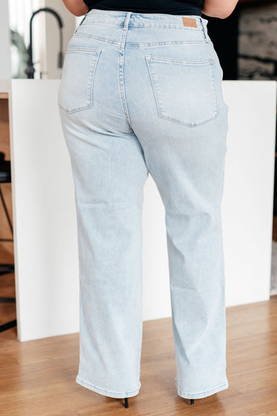 Brooke High Rise Control Top Vintage Wash Straight Jeans-Denim-Ave Shops-Market Street Nest, Fashionable Clothing, Shoes and Home Décor Located in Mabank, TX