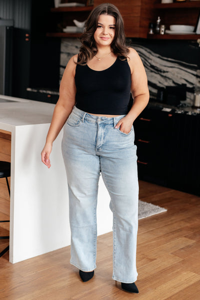 Brooke High Rise Control Top Vintage Wash Straight Jeans-Denim-Ave Shops-Market Street Nest, Fashionable Clothing, Shoes and Home Décor Located in Mabank, TX