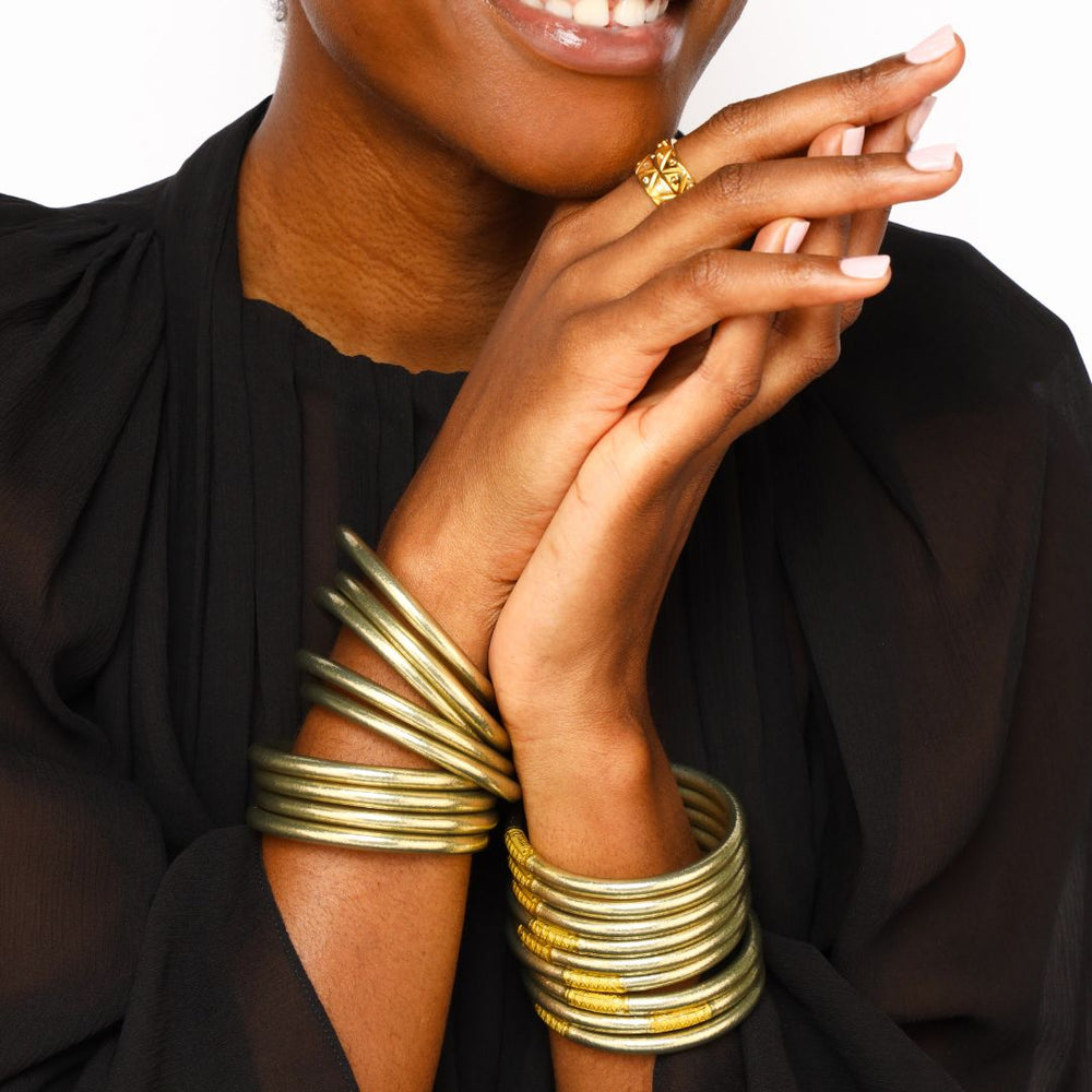 BuDhaGirl Etoile All Weather Bangles (set of 6)-Jewelry-Budhagirl-Market Street Nest, Fashionable Clothing, Shoes and Home Décor Located in Mabank, TX