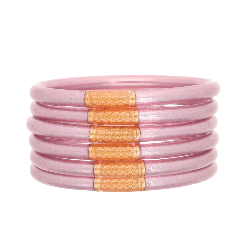 BuDhaGirl Rose All Weather Bangles - (set of 6)-01-Jewelry-Budhagirl-Market Street Nest, Fashionable Clothing, Shoes and Home Décor Located in Mabank, TX