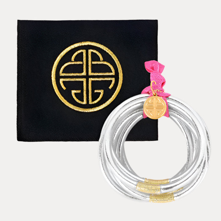 BuDhaGirl Silver All Weather Bangles (set of 6)-Jewelry-Budhagirl-Market Street Nest, Fashionable Clothing, Shoes and Home Décor Located in Mabank, TX