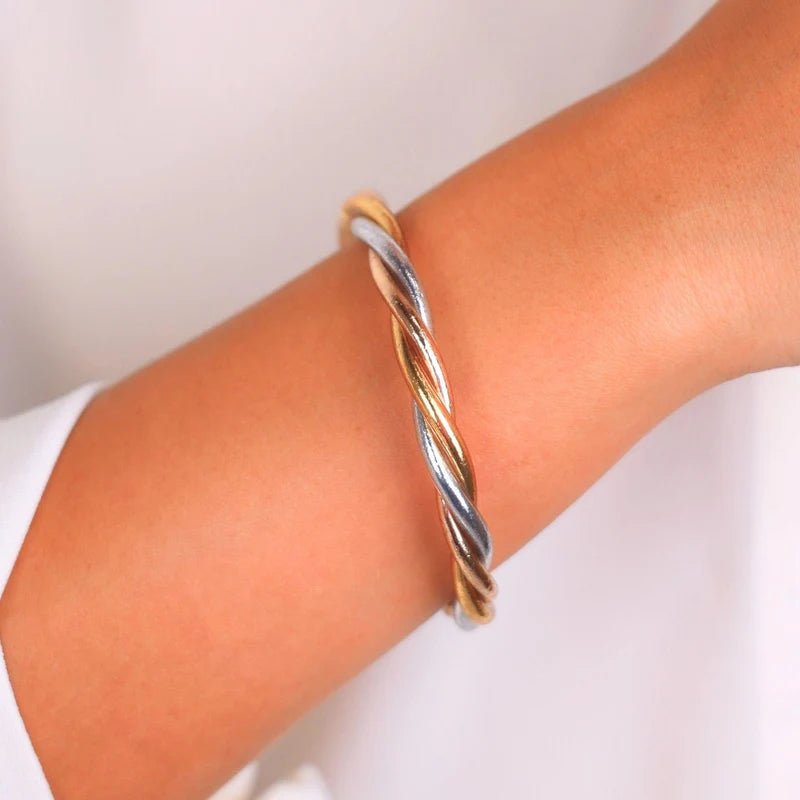 Budhagirl Trilogy All Weather Bangle-01-Jewelry-Budhagirl-Market Street Nest, Fashionable Clothing, Shoes and Home Décor Located in Mabank, TX