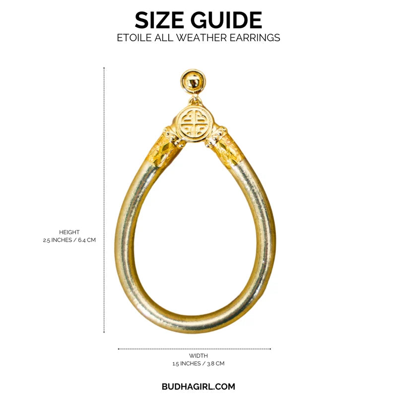 Budhgirl Etoile All Weather Earrings-01-Jewelry-Budhagirl-Market Street Nest, Fashionable Clothing, Shoes and Home Décor Located in Mabank, TX