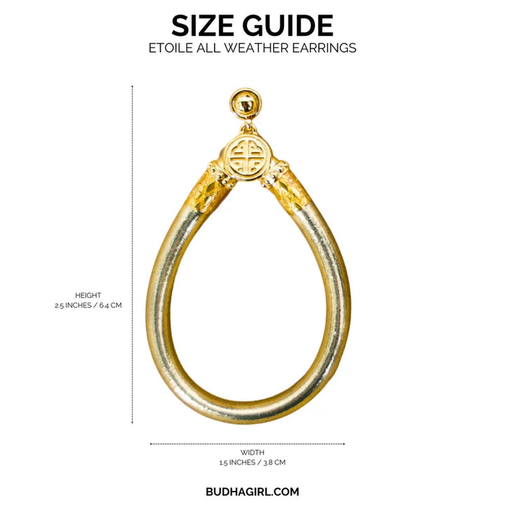 Budhgirl Etoile All Weather Earrings-01-Jewelry-Budhagirl-Market Street Nest, Fashionable Clothing, Shoes and Home Décor Located in Mabank, TX