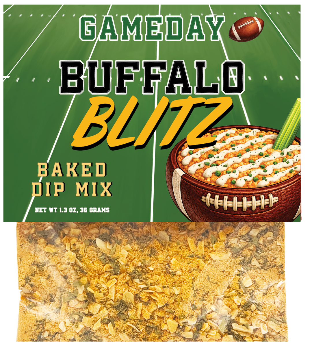 Buffalo Blitz Dip Mix - Game Day Collection-Carmie's Kitchen-Market Street Nest, Fashionable Clothing, Shoes and Home Décor Located in Mabank, TX