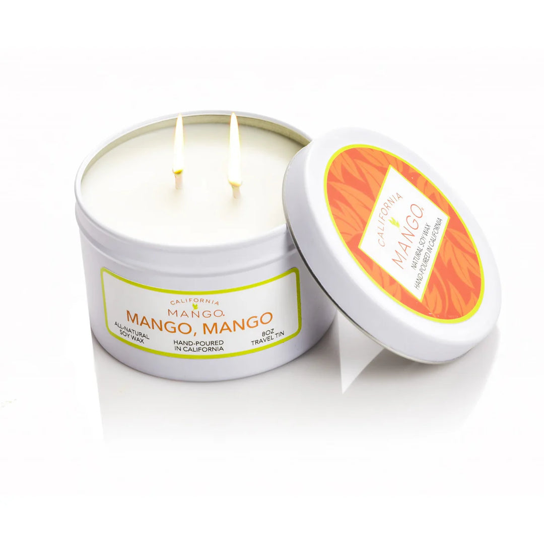 California Mango Mango Mango Soy Candle in a Tin 8 oz-02-Home & Car Fragrance-California Mango-Market Street Nest, Fashionable Clothing, Shoes and Home Décor Located in Mabank, TX