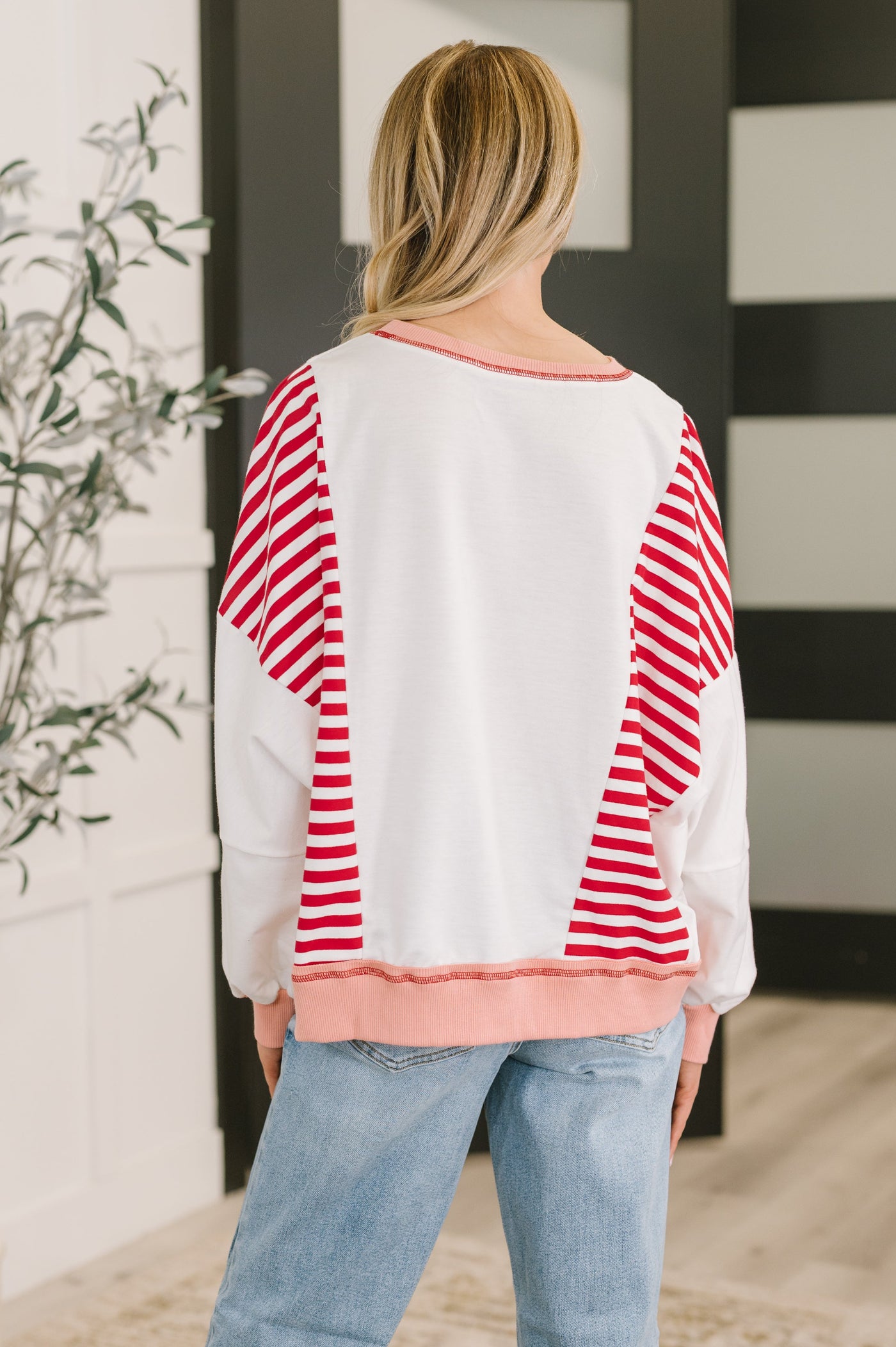 Candy Stripes & Chill Sweatshirt-Womens-Ave Shops-Market Street Nest, Fashionable Clothing, Shoes and Home Décor Located in Mabank, TX