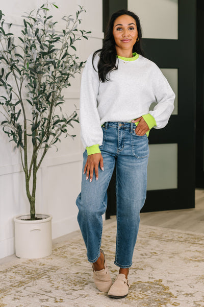 Can't Quit the Knit Contrast Pullover-Womens-Ave Shops-Market Street Nest, Fashionable Clothing, Shoes and Home Décor Located in Mabank, TX