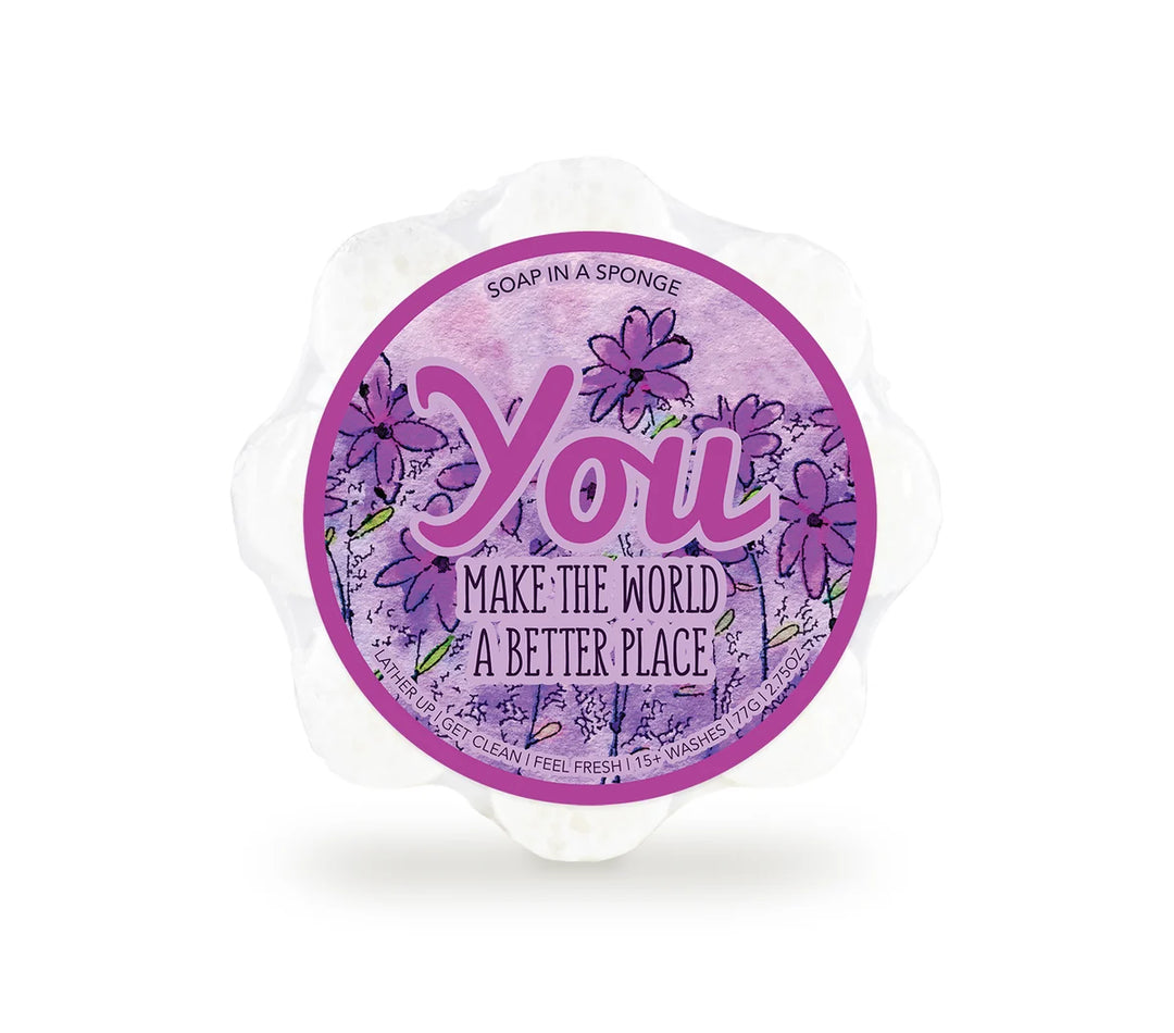 Caren Wildflower Collection Soap In A Sponge (2.75oz)