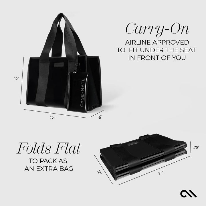 Case-Mate Midnight Black Jelly Tote Bag-Case-Mate-Market Street Nest, Fashionable Clothing, Shoes and Home Décor Located in Mabank, TX