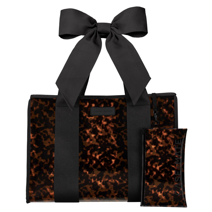 Case-Mate Tortoiseshell Bow Jelly Tote Bag-Case-Mate-Market Street Nest, Fashionable Clothing, Shoes and Home Décor Located in Mabank, TX