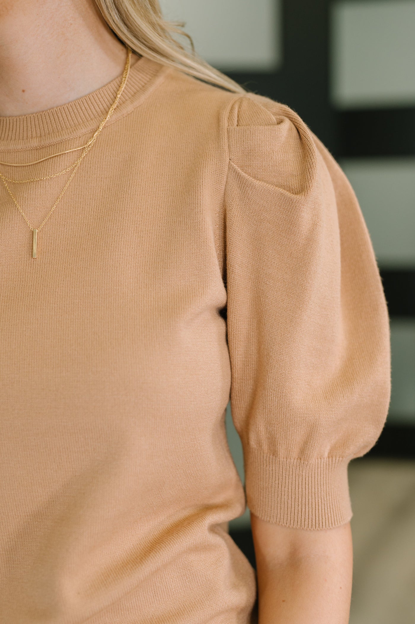 Casually Classy Puff Sleeve Blouse in Brush-Womens-Ave Shops-Market Street Nest, Fashionable Clothing, Shoes and Home Décor Located in Mabank, TX